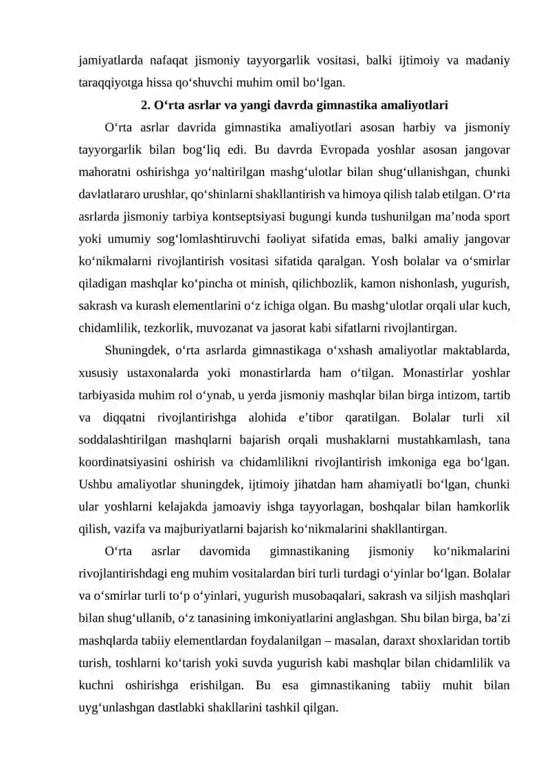 Gimnastikaning tarixiy taraqqiyoti 4