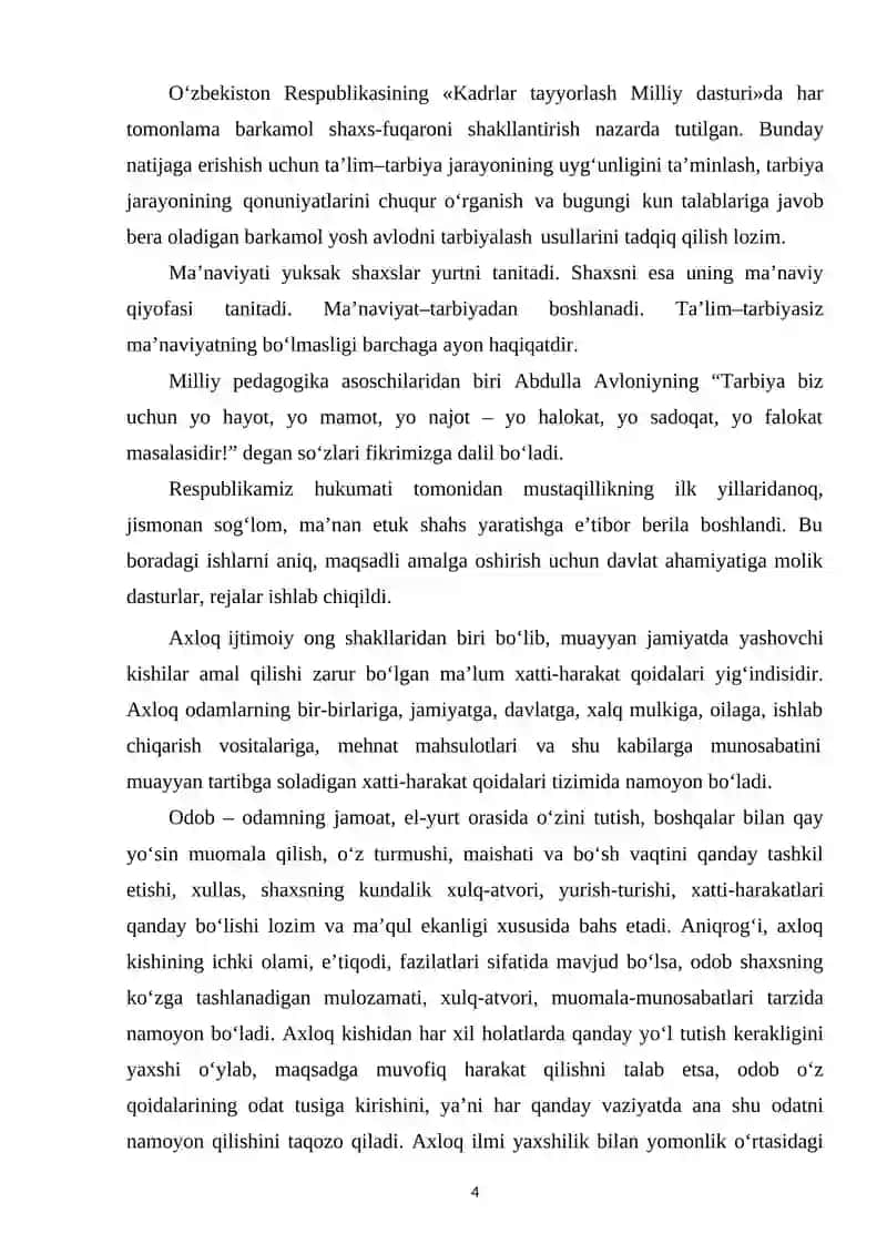 "MutaFakkir allomalarimiz me'rosining farzand kamolotida tutgan o'rni" 4