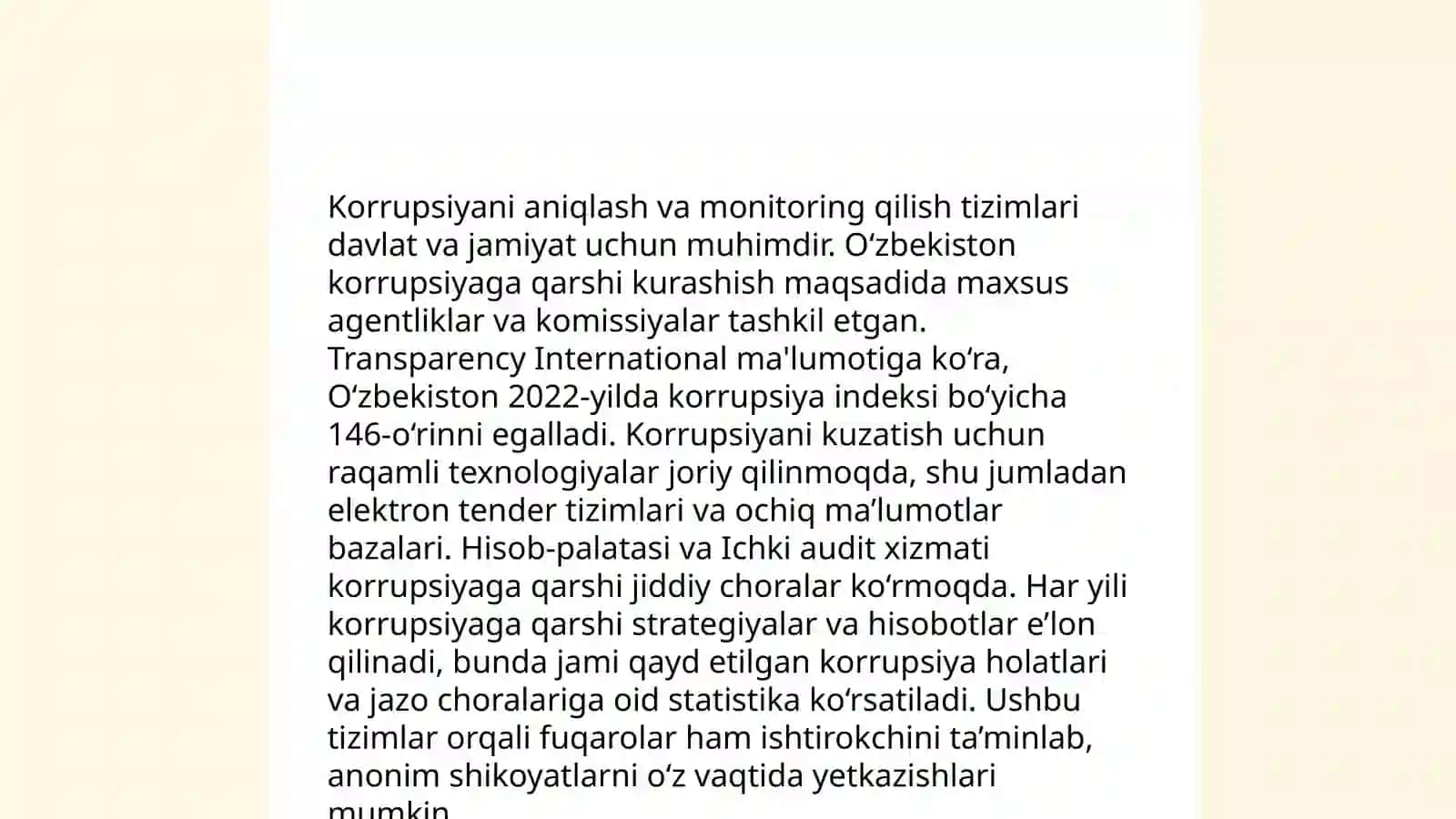 Korrupsiyaga qarshi milliy strategiyalar 4