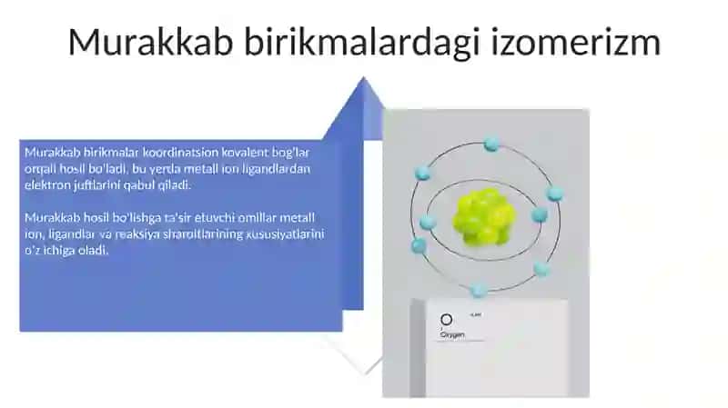 Kompleks birikmalarni olinishi 4