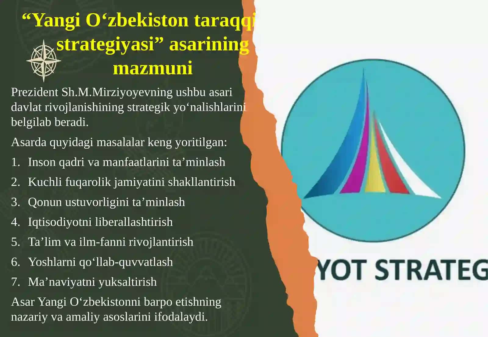 O‘zbekiston Respublikasi Prezidenti Shavkat Mirziyoyevning “Yangi O‘zbekiston taraqqiyot strategiyasi” kitobi 4
