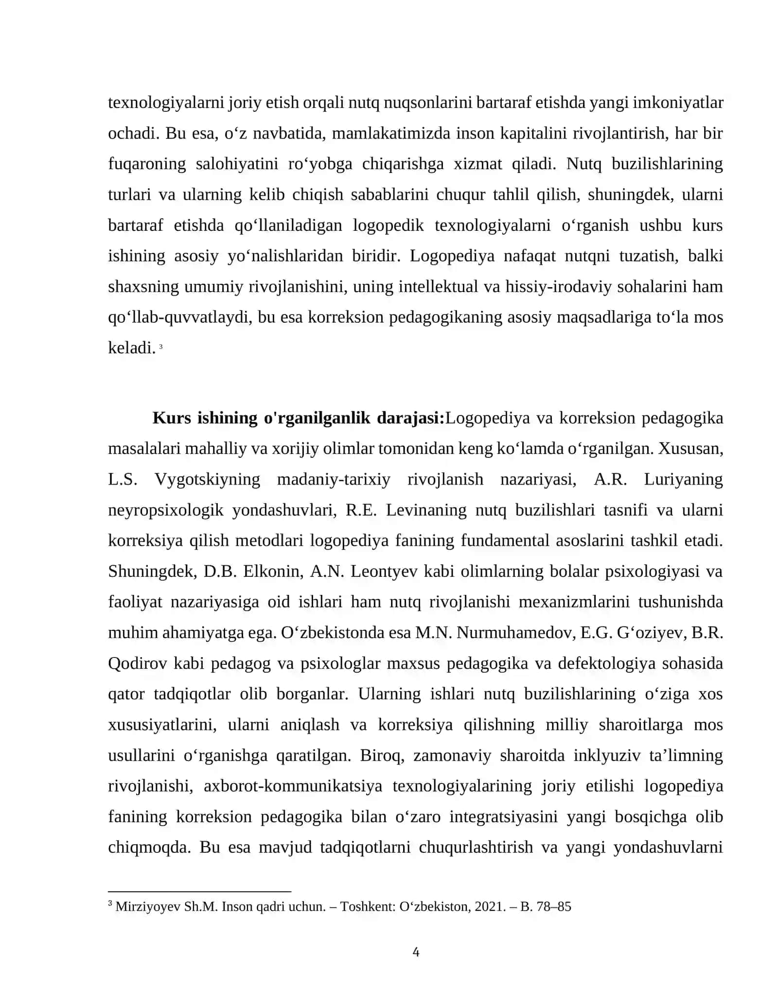 KORREKSION PEDAGOGIKADA LOGOPEDIYA FANINING OʻRNI 4