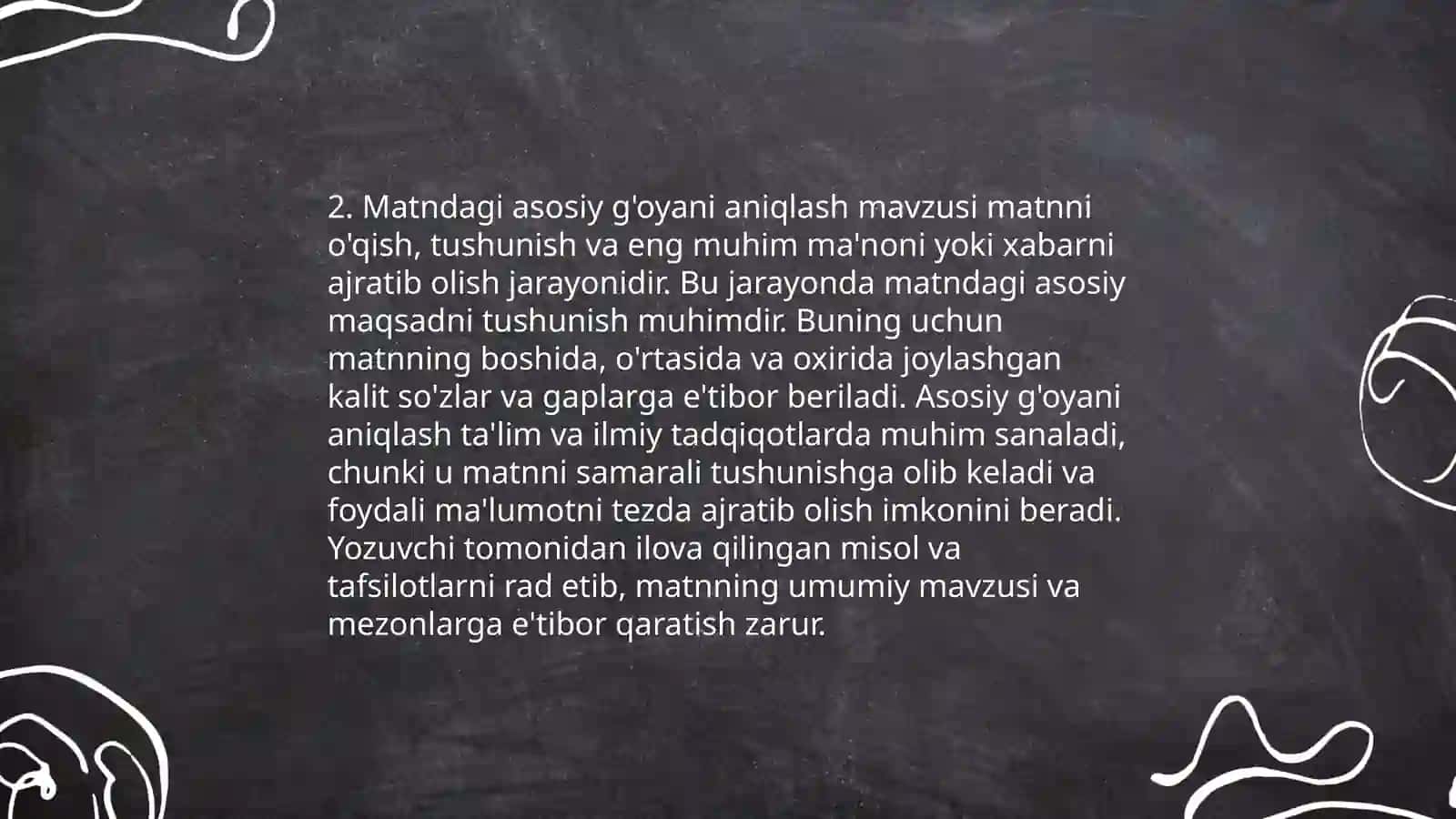 Boshlang'ich sinflar kesimida matn ustida ishlash 4