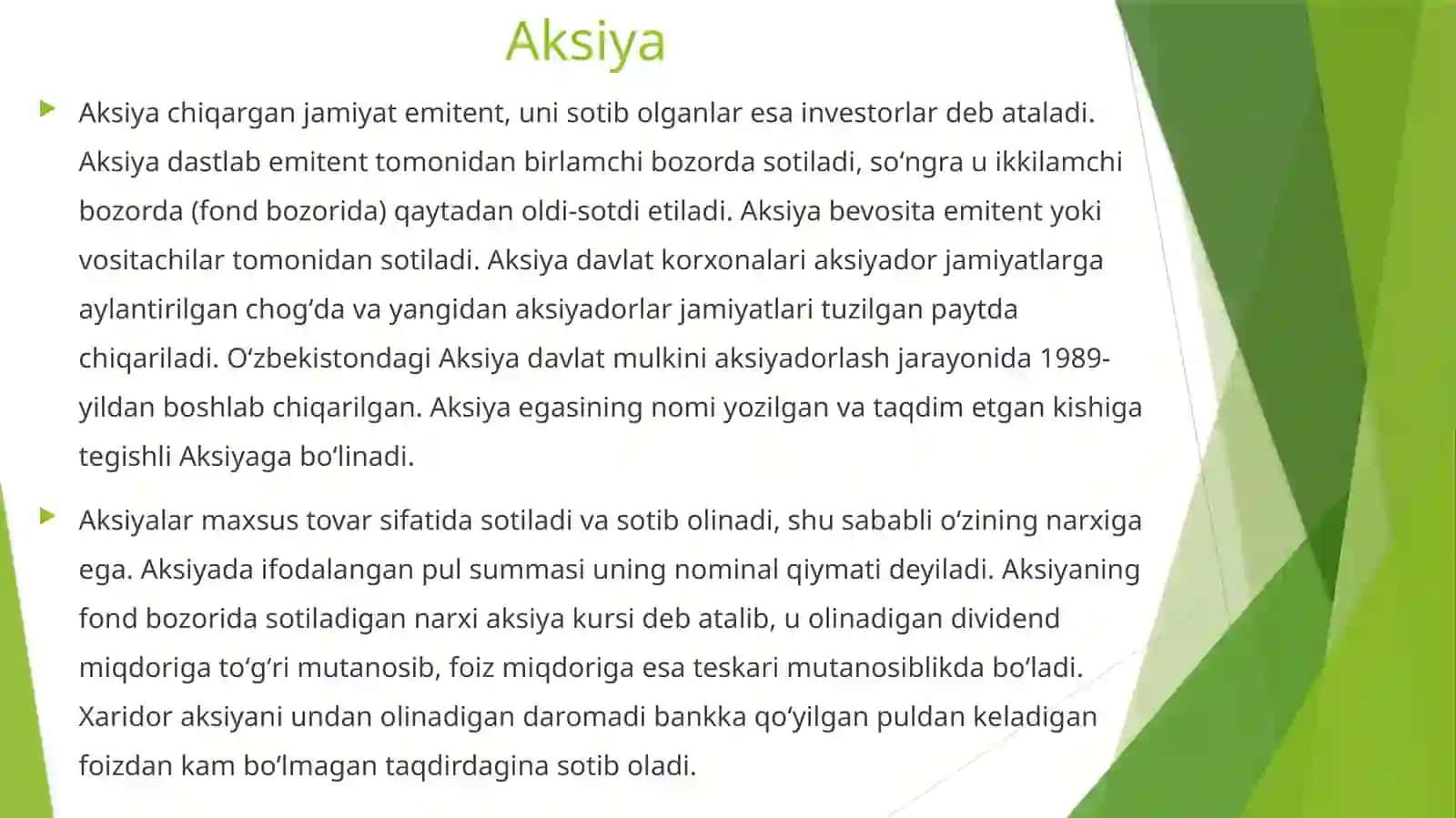 Xalqaro qimmatli qog’ozlar 4