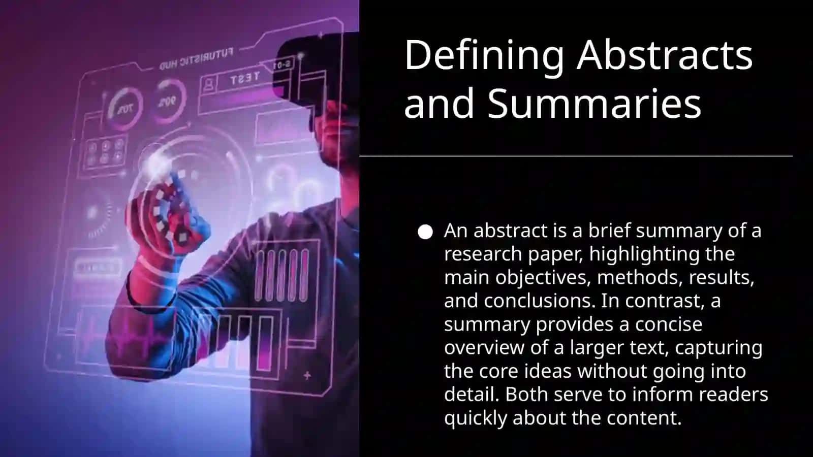How to write an abstract and a summary? 4