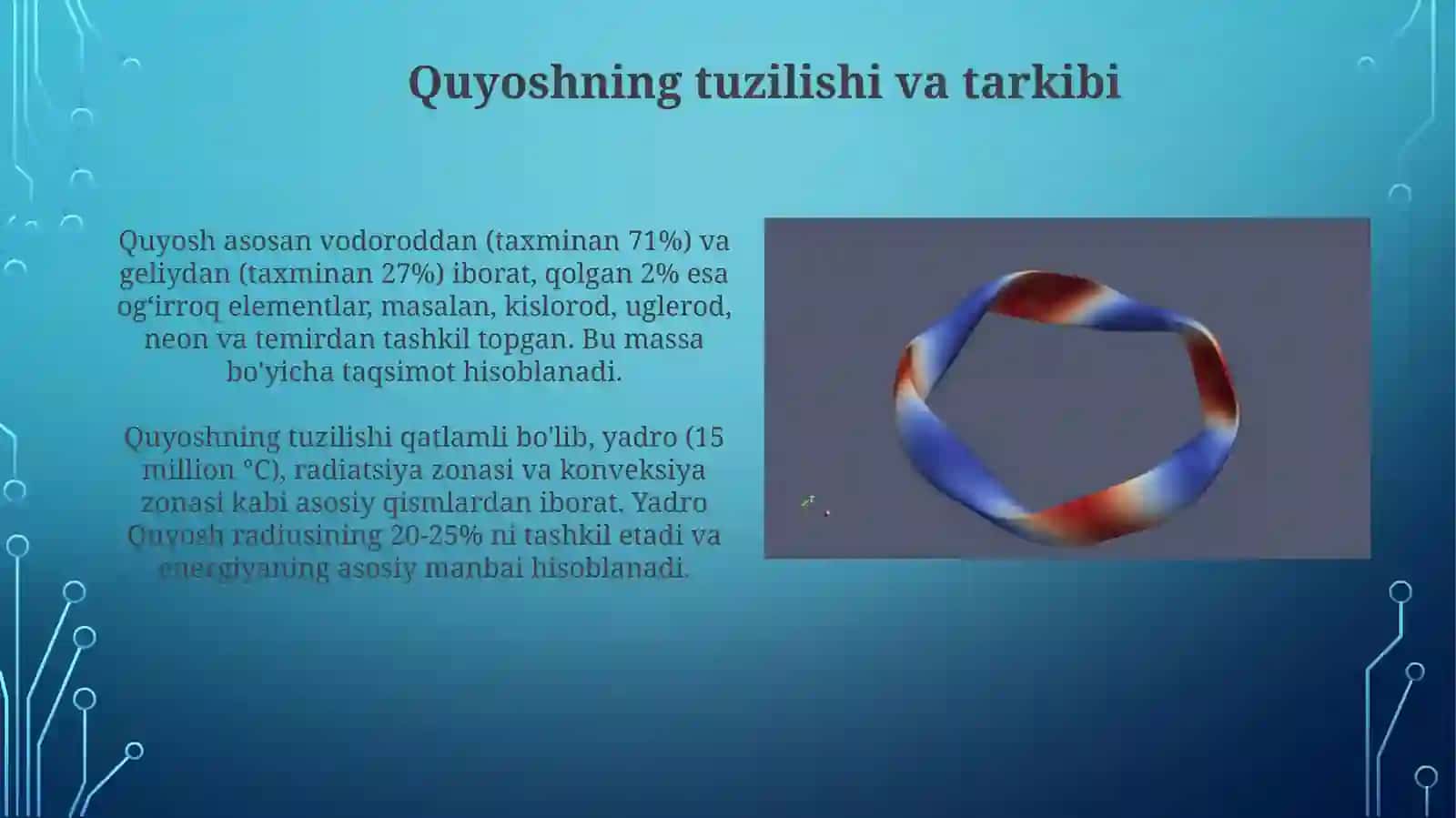 Quyoshning to'la energiyasi va termoyadro energiyasi 4