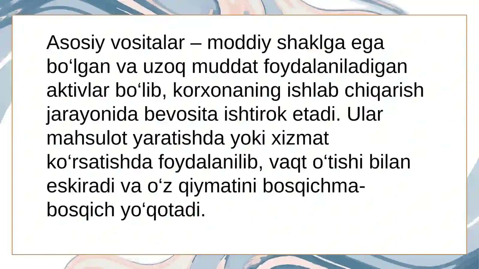 Asosiy vositalar va nomoddiy aktivlar hisobi 4