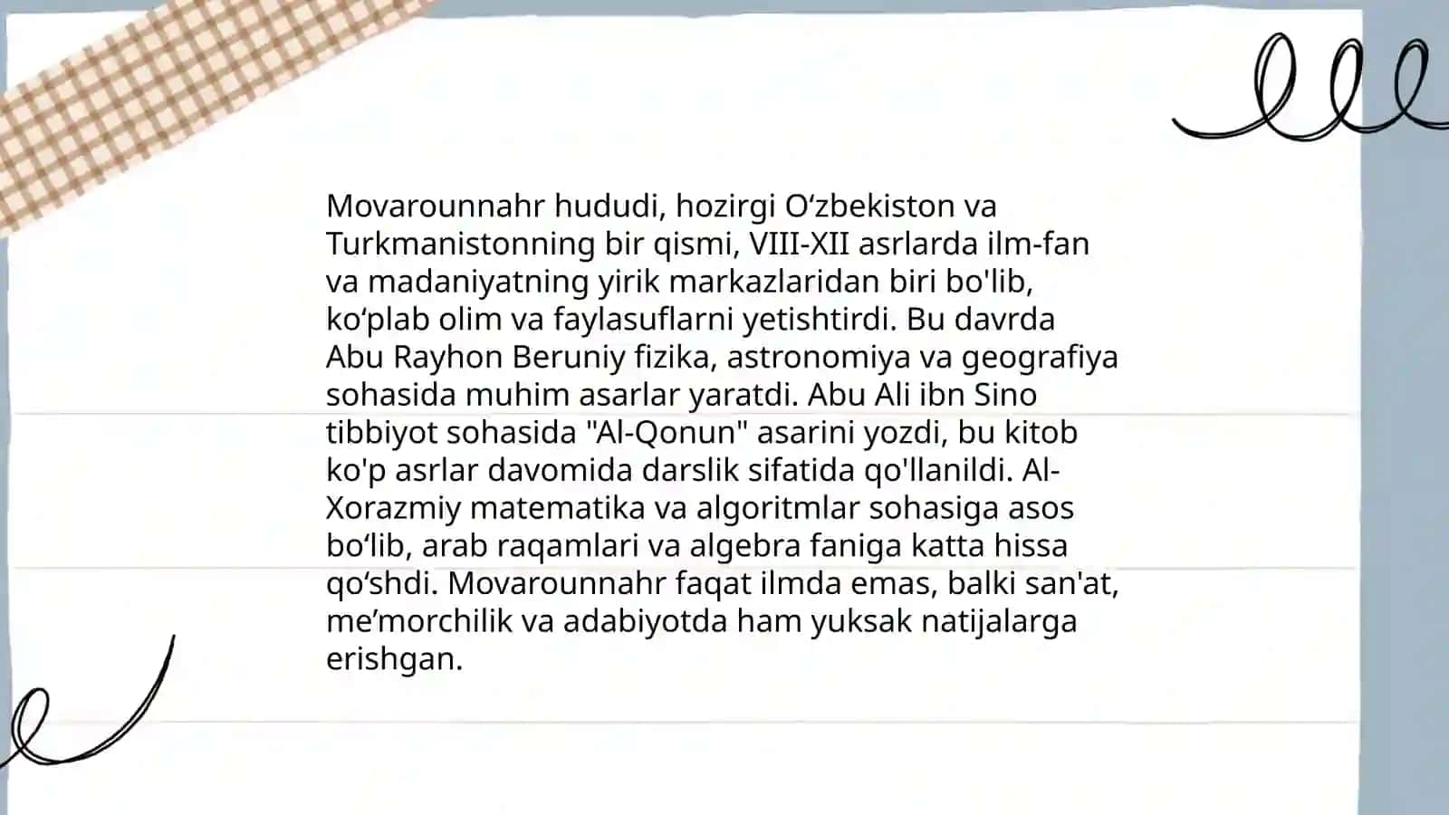 Buyuk alomalarning jahon sivilizatsiyasiga qo'shgan hissasi 4
