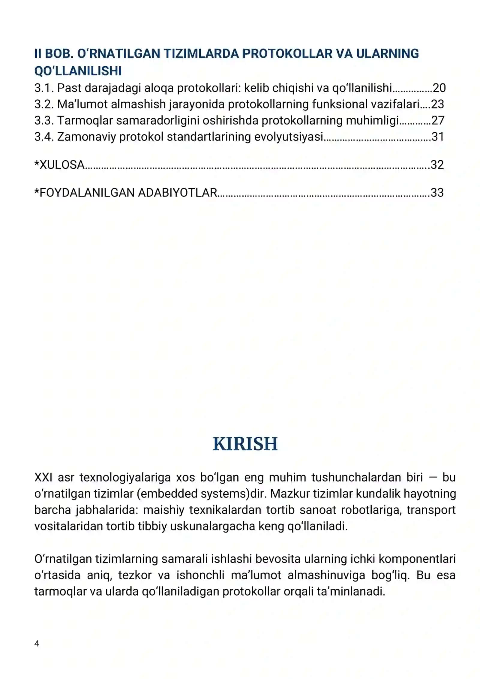Tarmoqlar va protokollar 4