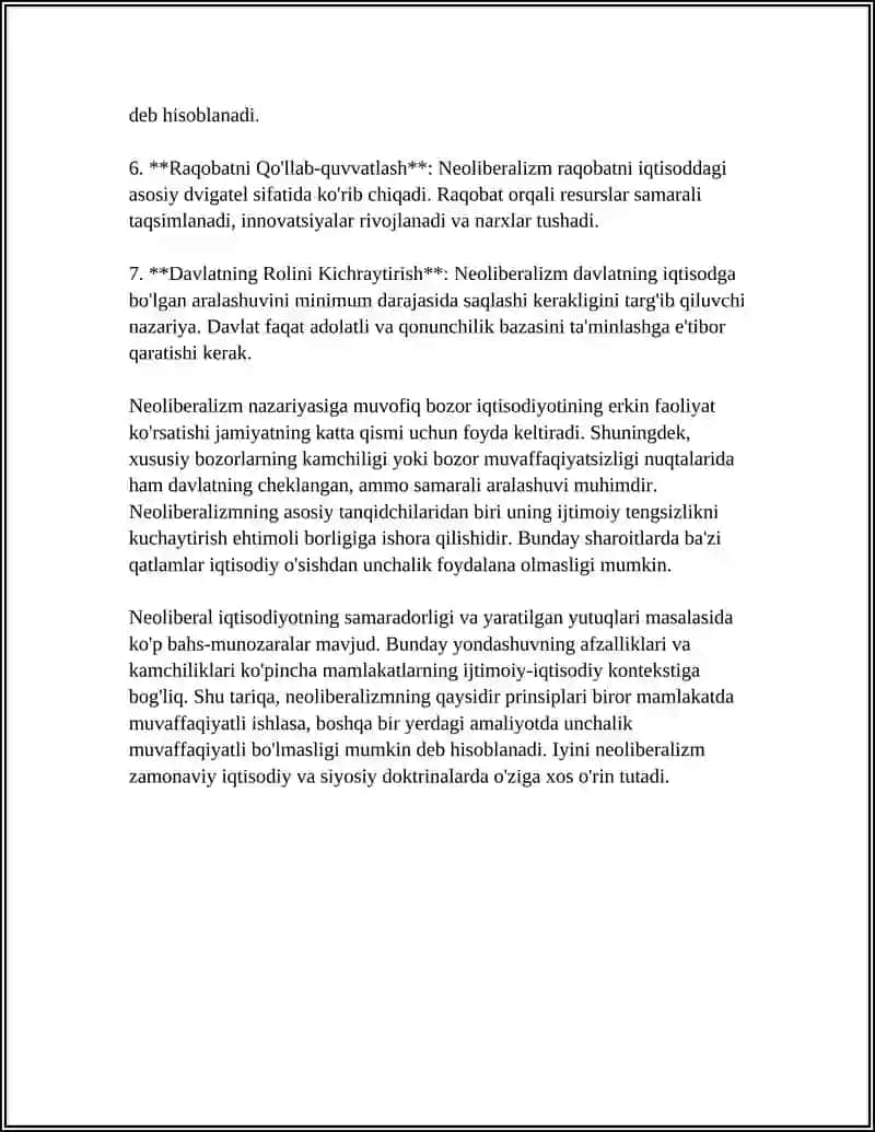 NEOLIBERALIZM VA IJTIMOIY BOZOR XO'JALIGI 4