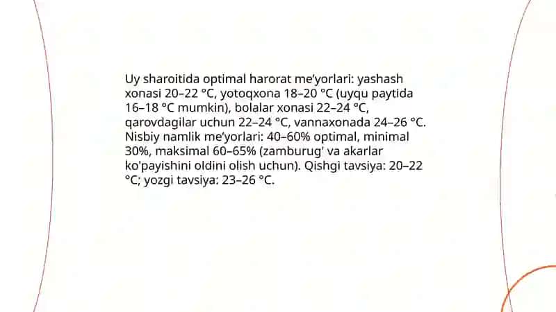 Zamonaviy turar-joylar va shaharlardagi yashash mavzelariga boʻlgan gigiyenik talablar 4