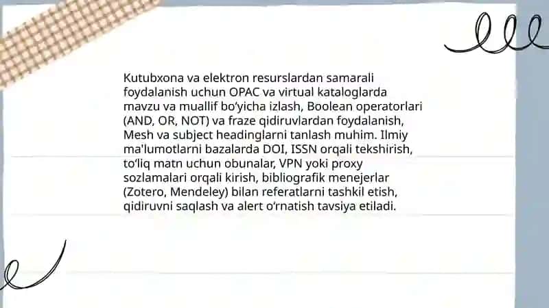 Ilmiy matn yozish ananasi manbalar bilan ishlash va havola berish madaniyati 4