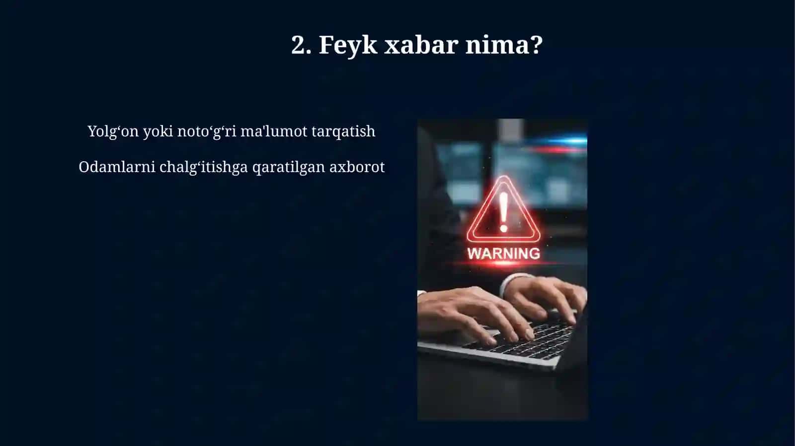 Feyk xabar yoki yolgʻon axborotga qarshi immunitetni shakllantirish 4