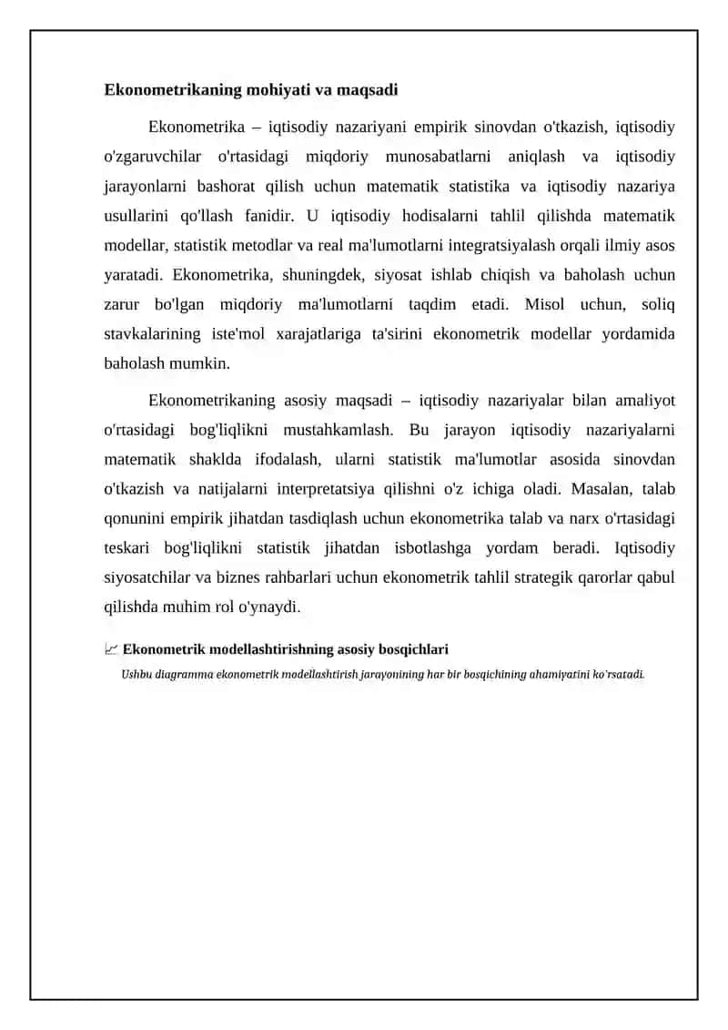 Ekonometrikaning mohiyati va usullari 4