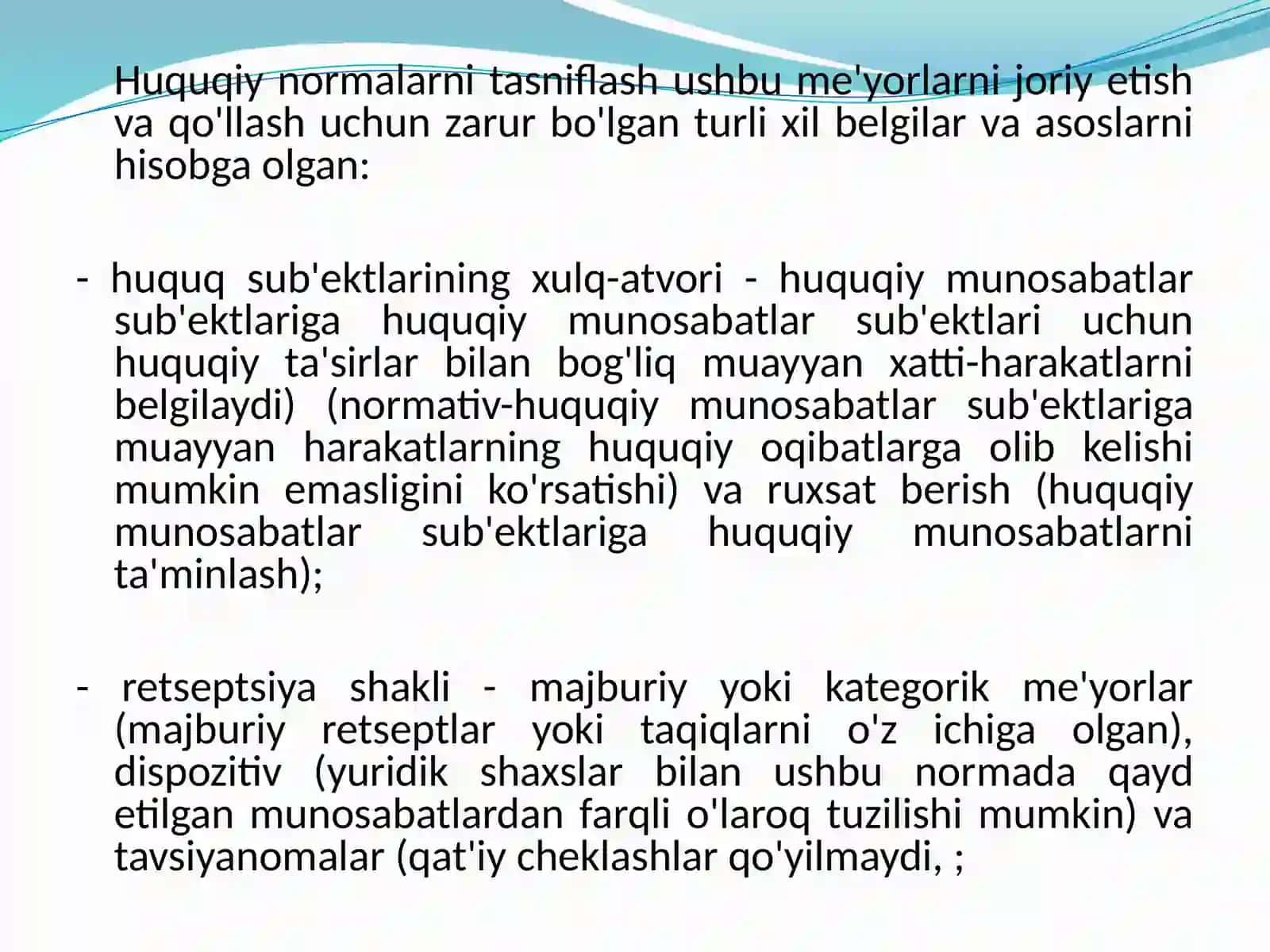 Mavzu №4, Avtotrasnportda huquq asoslari 4