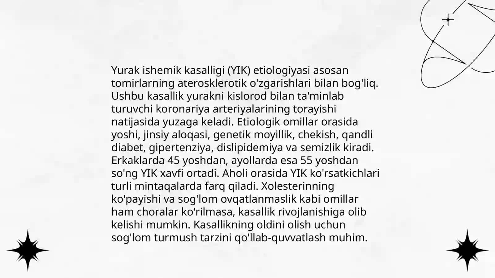 Yurak ishemik kasalligi va davolash usullari 4