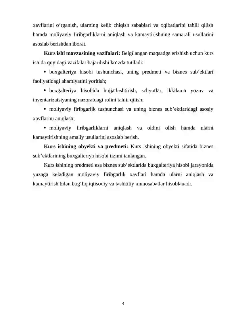BUXGALTERIYA HISOBI FANIDAN KURS ISHI 4