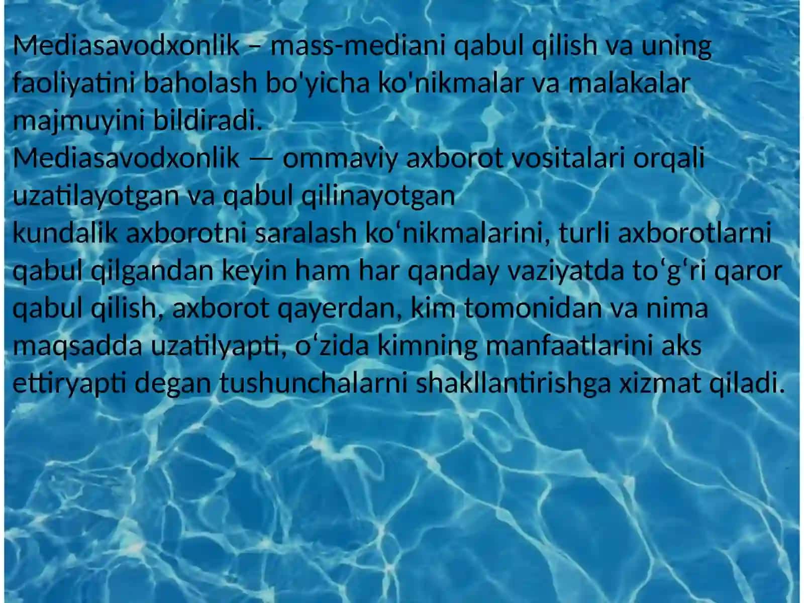 Mediasavodxonlik 4