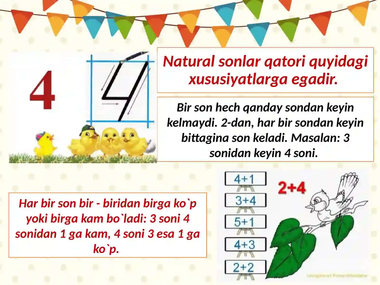 Bolalarda sanoq haqidagi bilimlarni shakllantirish, sanashga o'rgatish 4