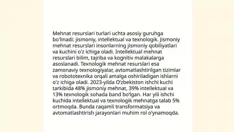Mehnat bozori va korxonalarda mehnat resurslaridan foydalanish 4