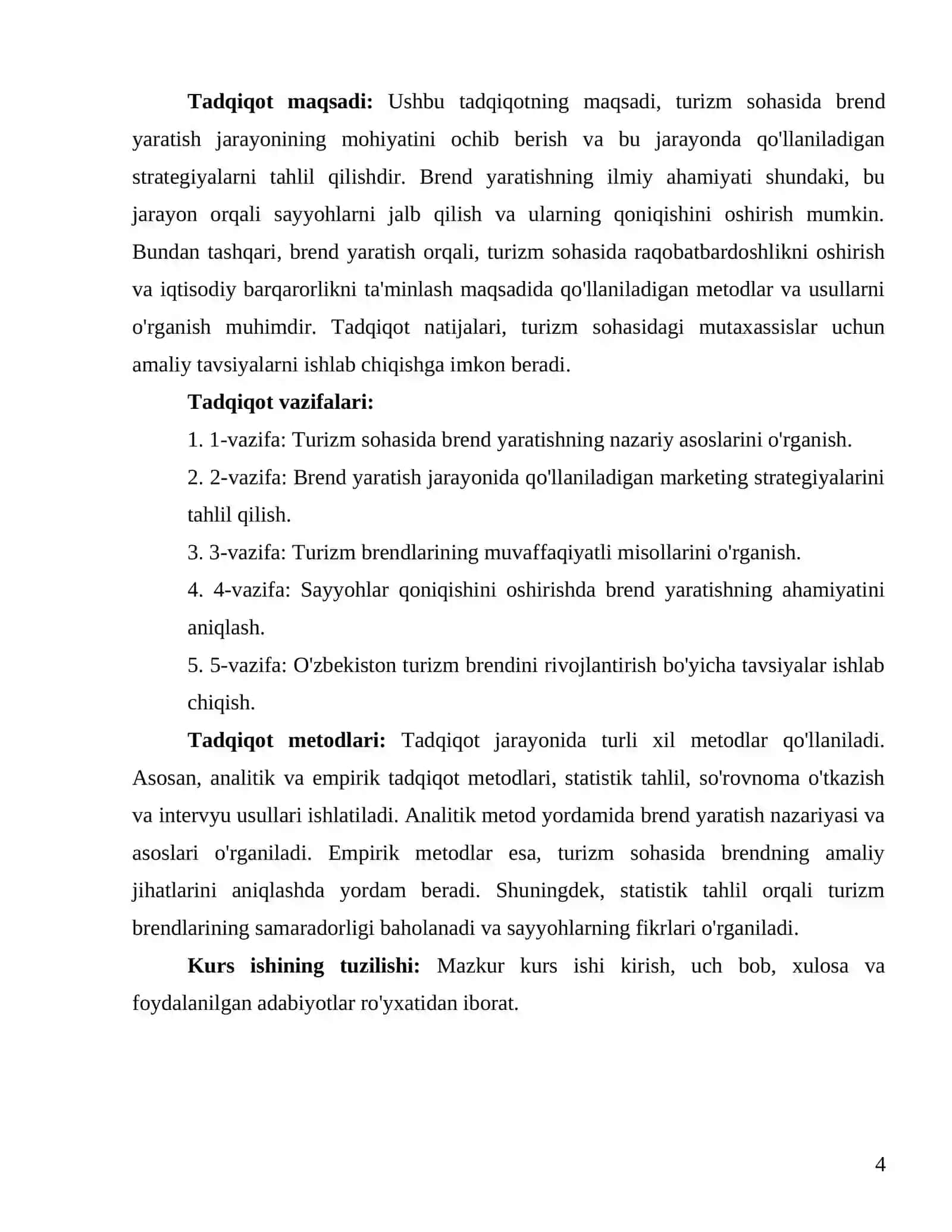 Turizm sohasida brend yaratish 4