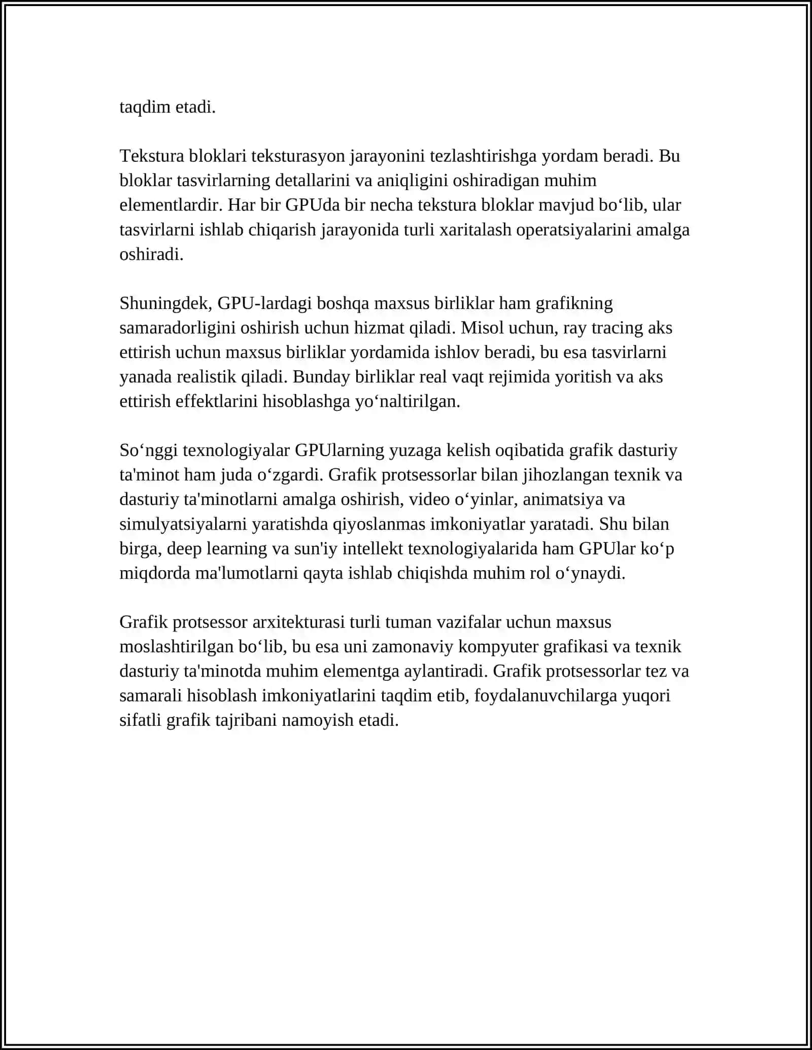 KOMPYUTER GRAFIKASINING TEXNIK DASTURIY TAMINOTI 4