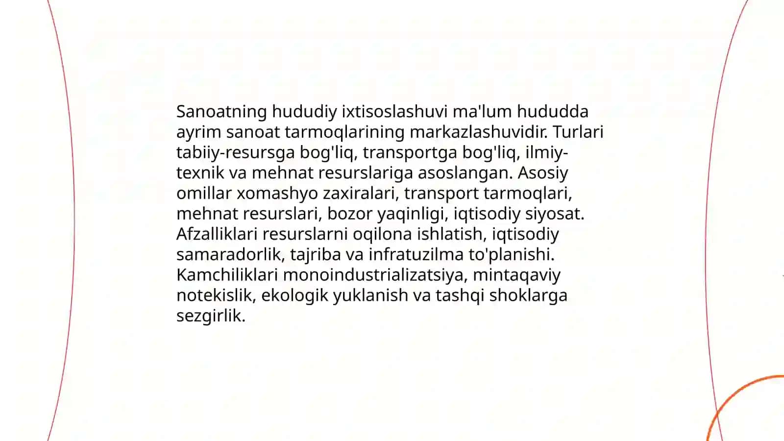 Sanoatni hududiy tashkil etish hamda joylashtirish shakllari 4