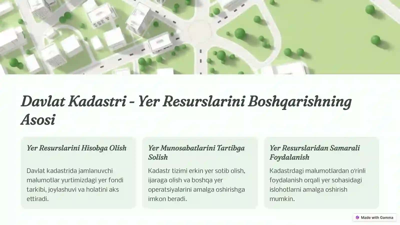 Jamiyatimizda Davlat Kadastrining Siyosiy-Iqtisodiy Vaijtimoiy Ahamiyati 4
