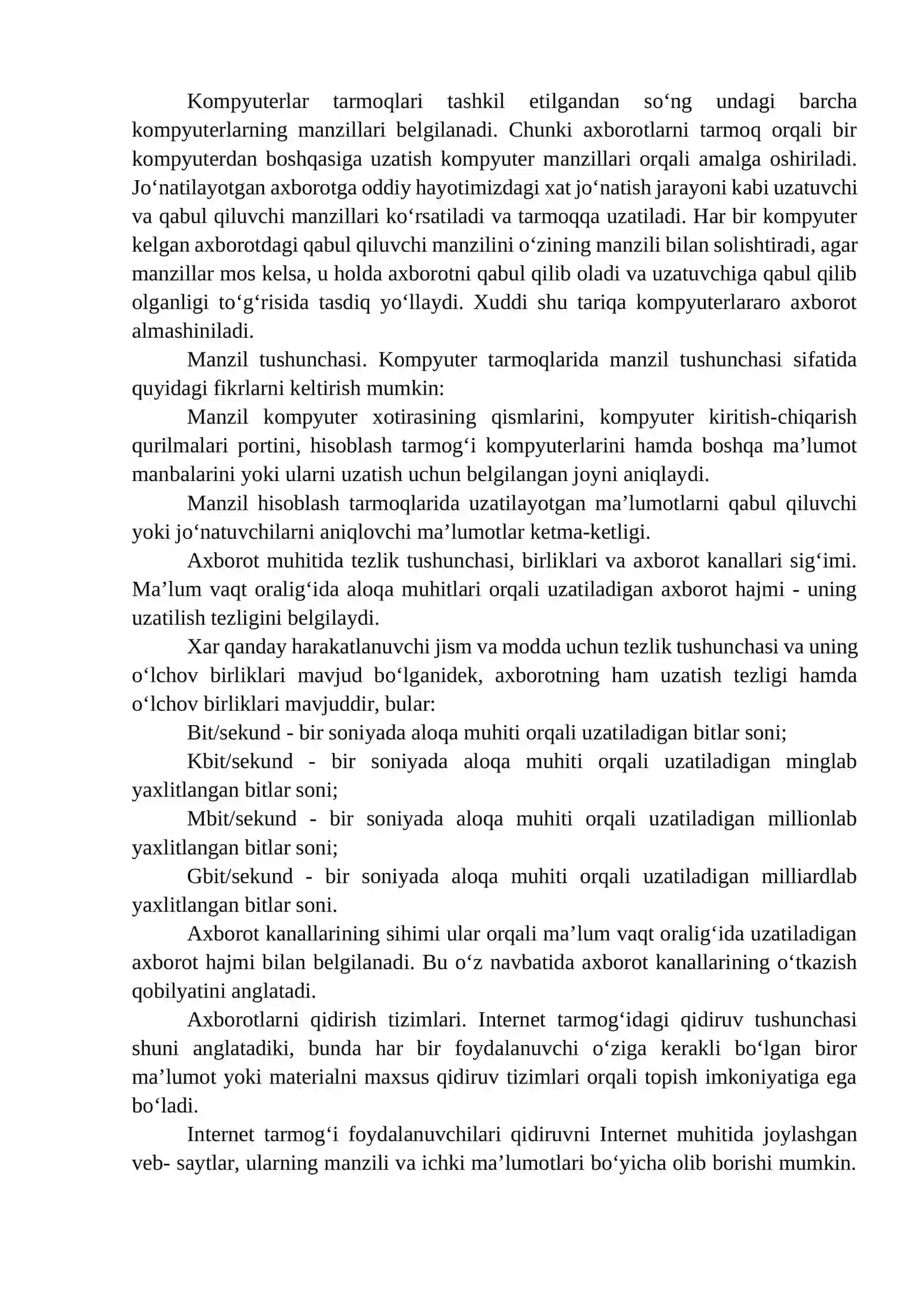 Kompyuter tarmoqlarining rivojlanish bosqichlari 4