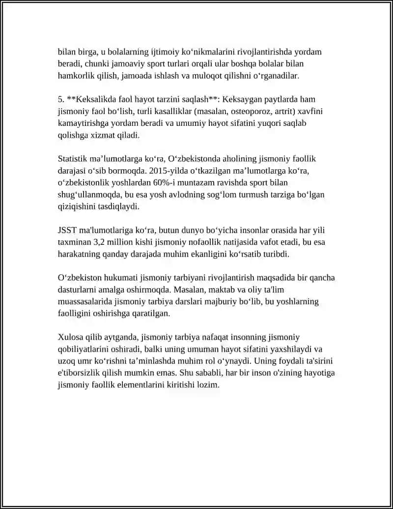 Jismoniy Tarbiya Metodlari: Nazariya va Amaliyot 4