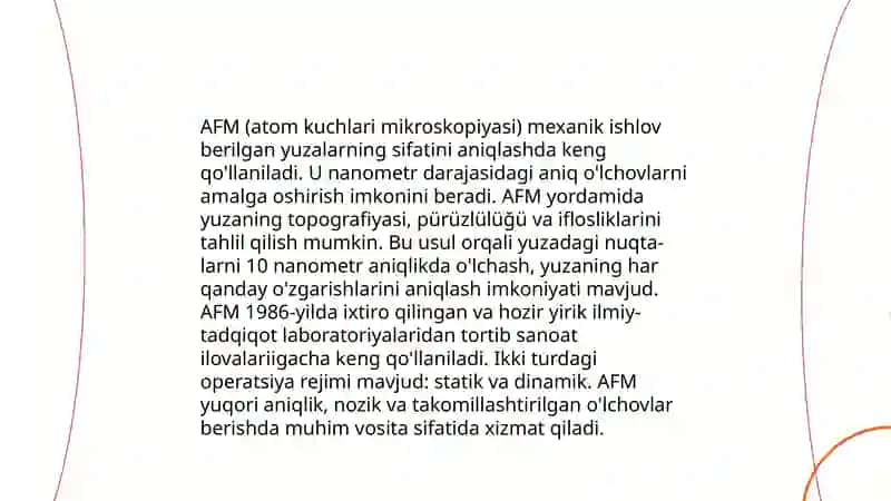 Mexanik ishlov berilgan yuza sifatini baholashning zamonaviy usullari 4