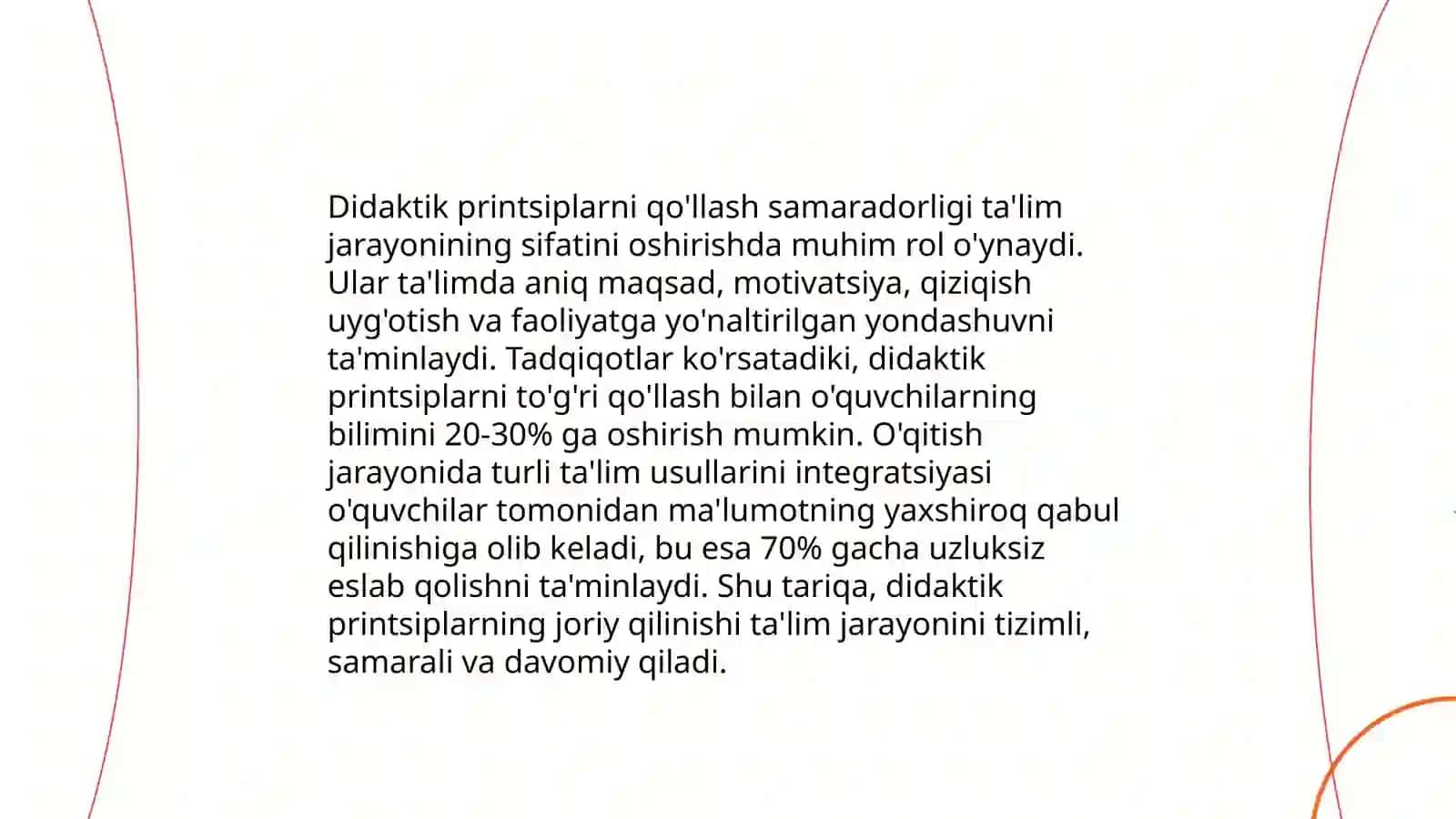 Boshlang'ich ta'lim didaktikasida o'qitishning sifati va samaradorligiga erishish yo'llari 4