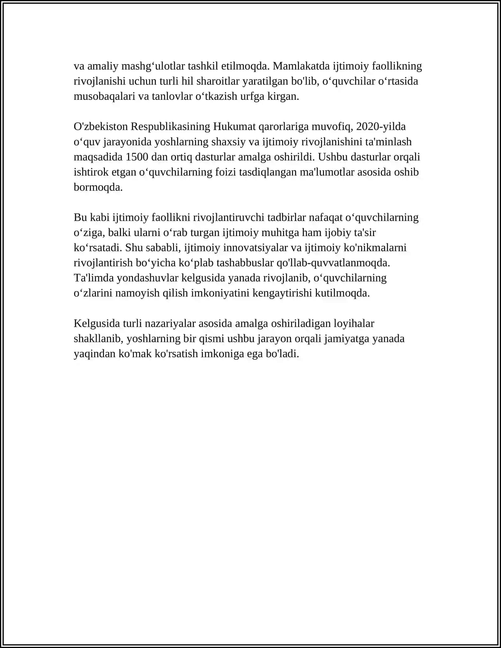 OʻQUVCHILARNI IJTIMOIY HAYOTGA TARBIYALASH 4