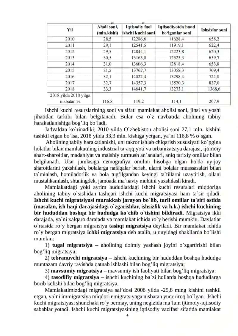Ishchi kuchi va uni takror hosil qilish 4