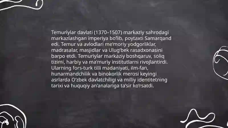 Samanidlar davri va yangi o'zbek milliy davlatchilik an'anasi 4