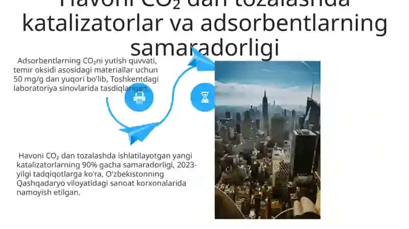 Havodan Karbon Dioksidni Tozalashda Yangi Katalizatorlar va Adsorbentlarni Yaratish 4