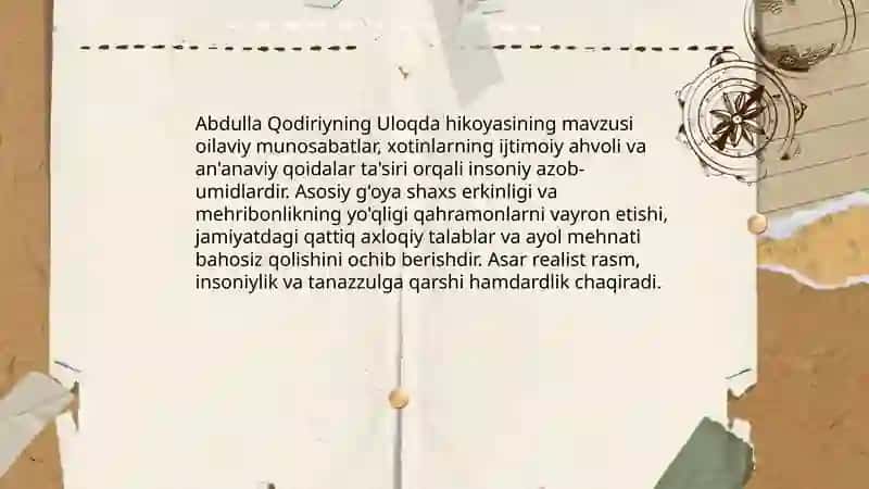Abdulla Qodiriyning Uloqda hikoyasi tahlili 4