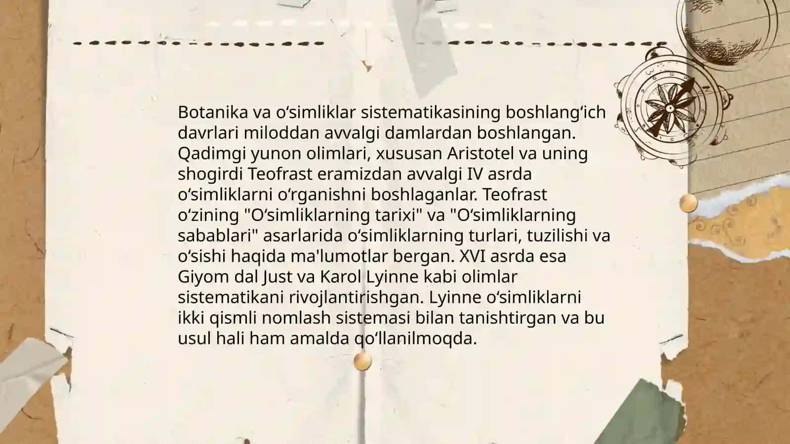 O’simliklar sistematikasining shakllanish va rivojlanish tarixi 4