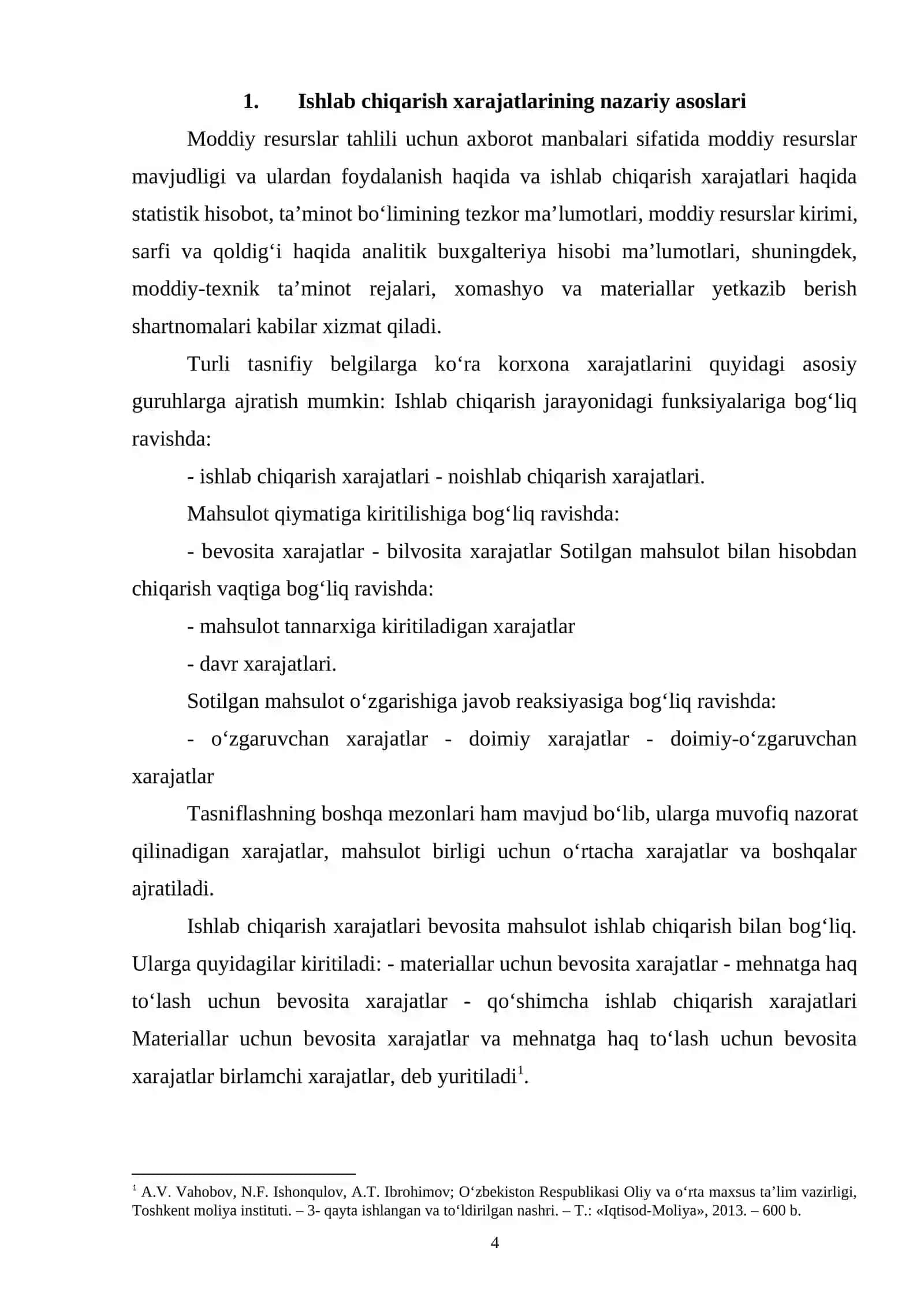 Ishlab chiqarish xarajatlarining iqtisodiy elementlari bo‘yicha tahlil 4