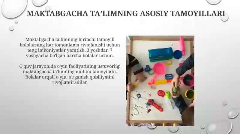Maktabgacha taʼlim va ularni tashkil etish 4