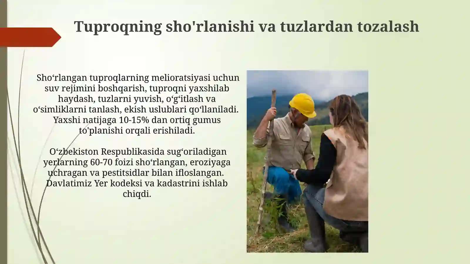 Tuproqni muxofaza qilish va ekologik monitoring olib borish 4