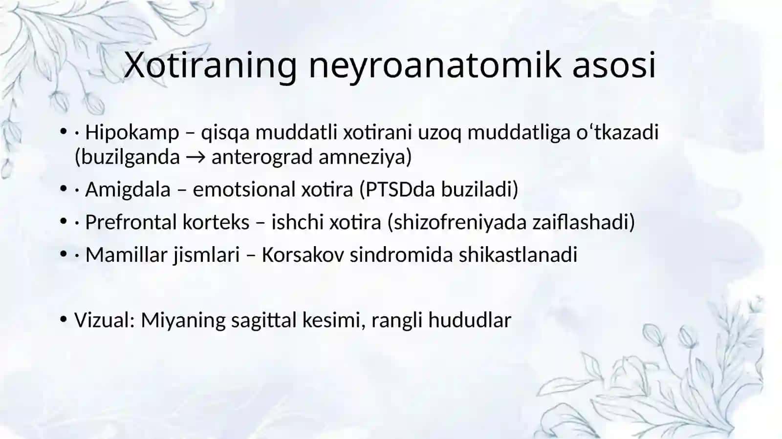 Tibbiypsihologiya fanidan mustaqil ishi 4