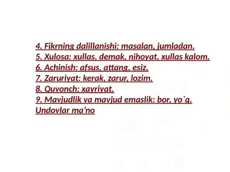 Modal so'zlar 4
