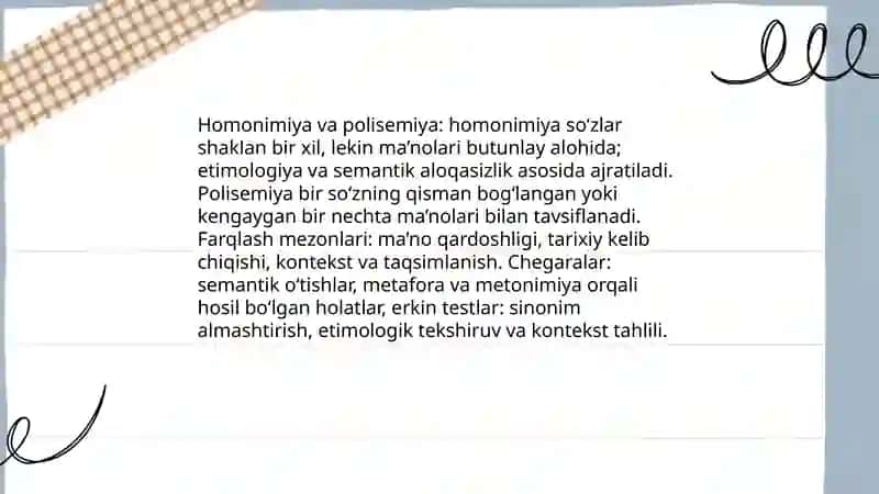 Homonyms and their classification 4