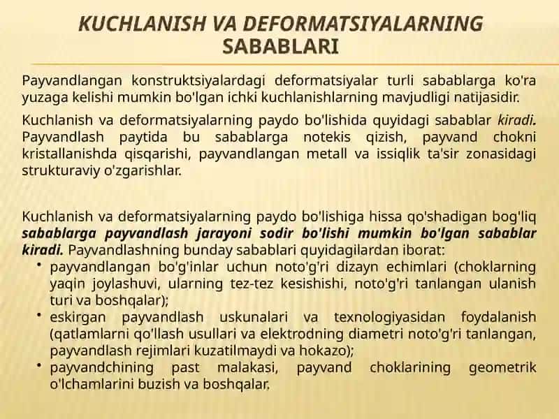 Kuchlanish va deformatsiya 4