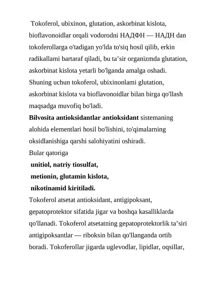 JIGAR FAOLIYATIGA TA’SIR ETUVCHI MODDALAR 4