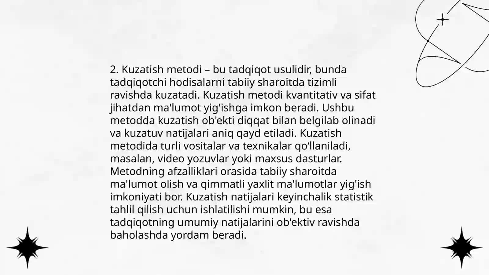 Psixologiya fanining tadqiqot metodlari va tarmoqlari 4