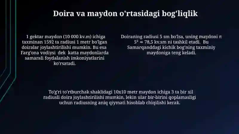 Halqa va maydon tushunchasi 4