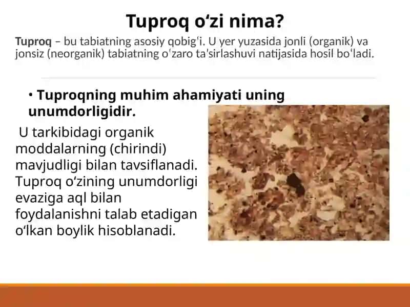 TUPROQSHUNOSLIKFANINING maqsadi, vazifalari va predmet 4