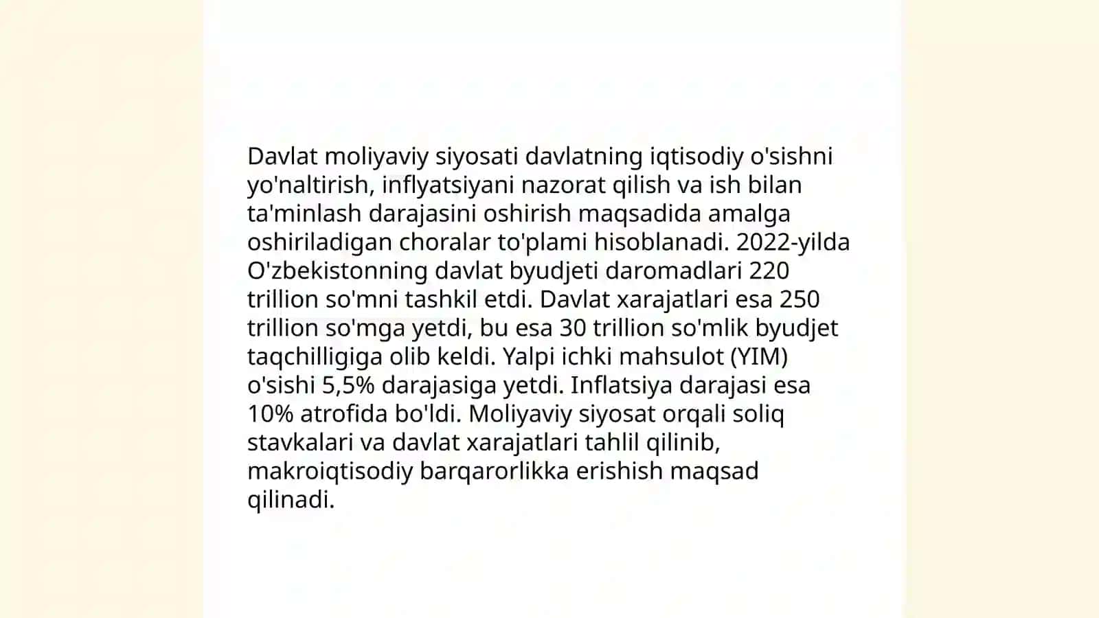 Moliya tizimi va moliyaviy siyosat 4